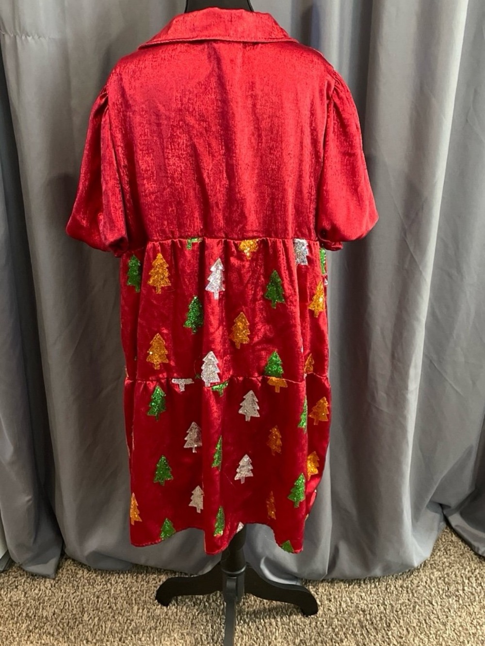 simply southern NWOT sequin Christmas tree dress size XXL - Picture 3 of 4